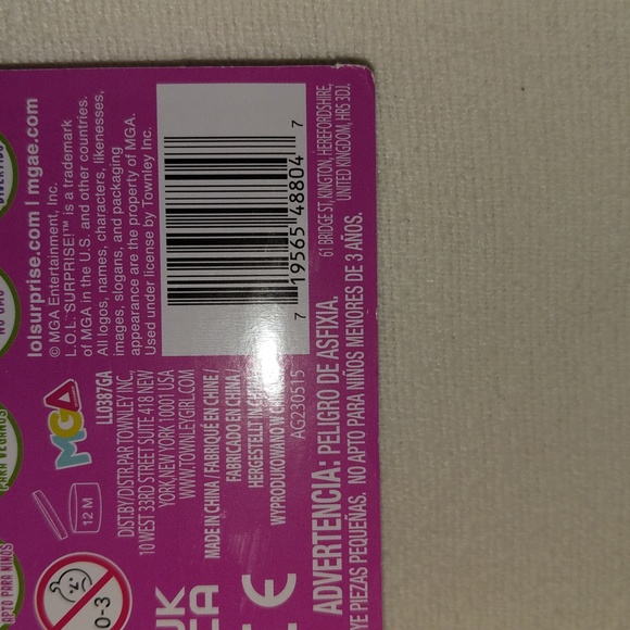 Lol surprise floating lip gloss key chain/ bag charm "grape"plant based new - Picture 3 of 4